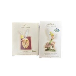 Hallmark Keepsake Walt Disney's Peter Pan/ Tinker Bell Ornaments 2007/2007 SET 2